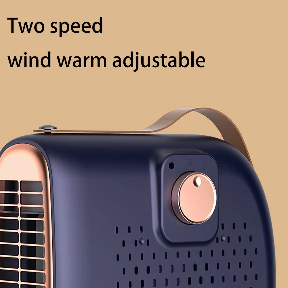 Electric Heater Fan Low Noise Portable Space Heater Anti Scald Desktop Heating Fan Electric Personal Warmer for Home Office