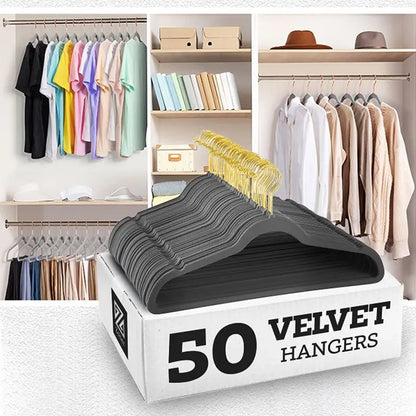 Velvet Non-Slip Hanger 10 Pack Flocking Multifunctional Anti-Slip Clothes Hangers Wrinkle Resistant Adult Plastic Hanger Stand