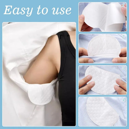 Underarm Sweat Absorption Patch Unisex Sweatproof Sweat Pad Clothes Armpit Keep Dry Adhesive Stickers Light Invisible Paster