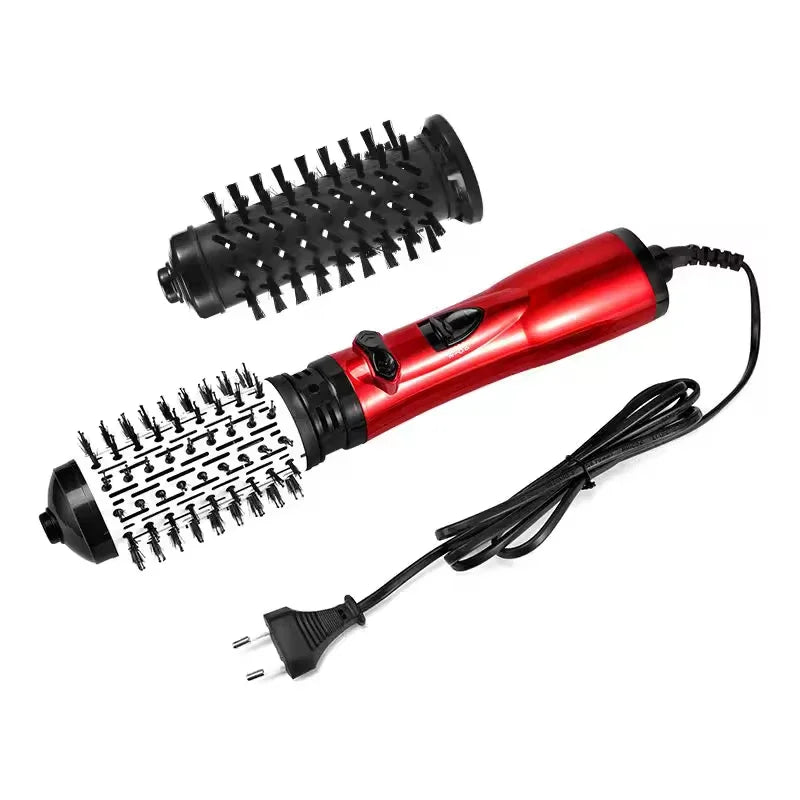 Hot Air Brush Design 3-In-1 Rotating Electric Hair Straightener Curling Comb Roller One-Step Electric Ion Hair Brush Hot comb