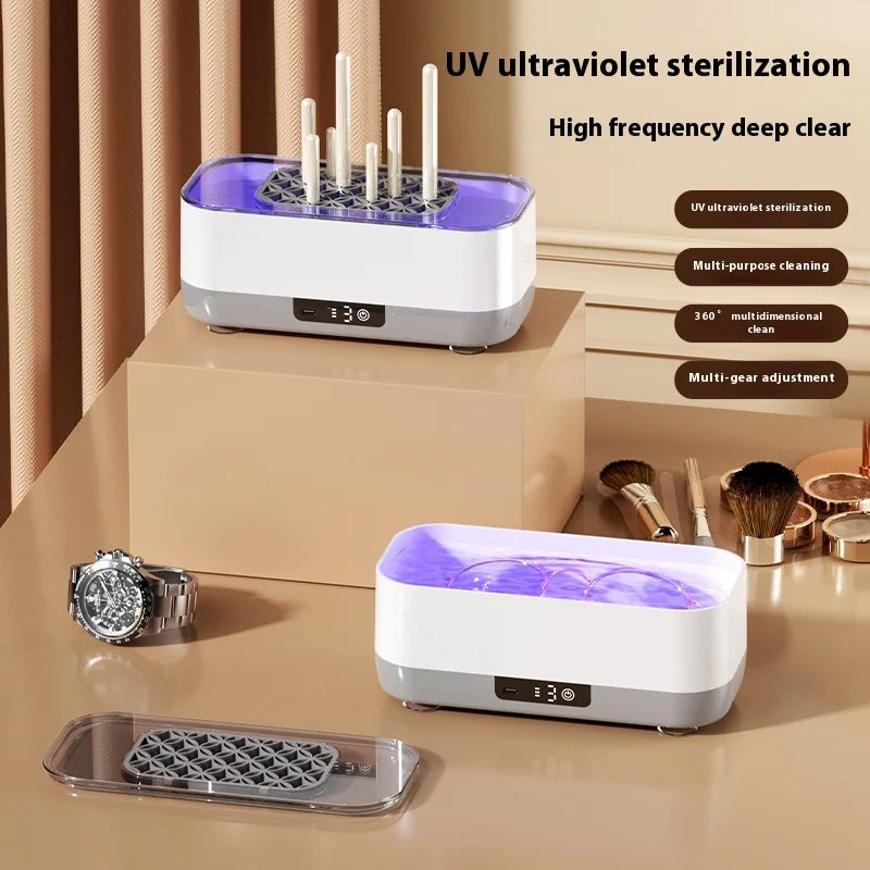 Ultrasonic Cleaning Machine USB Rechargeable High Frequency Vibration Wash Cleaner Jewelry Glasses Braces Cleaner