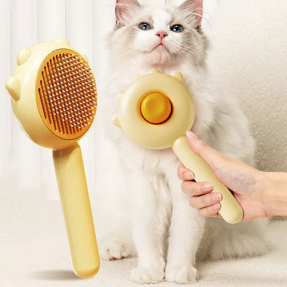 ﻿Washable Pressing Style Pet Comb Lovely Cat Needle Comb Waterproof and Easy to Clean Cat Dog Universal Hair Easy Clean Brush