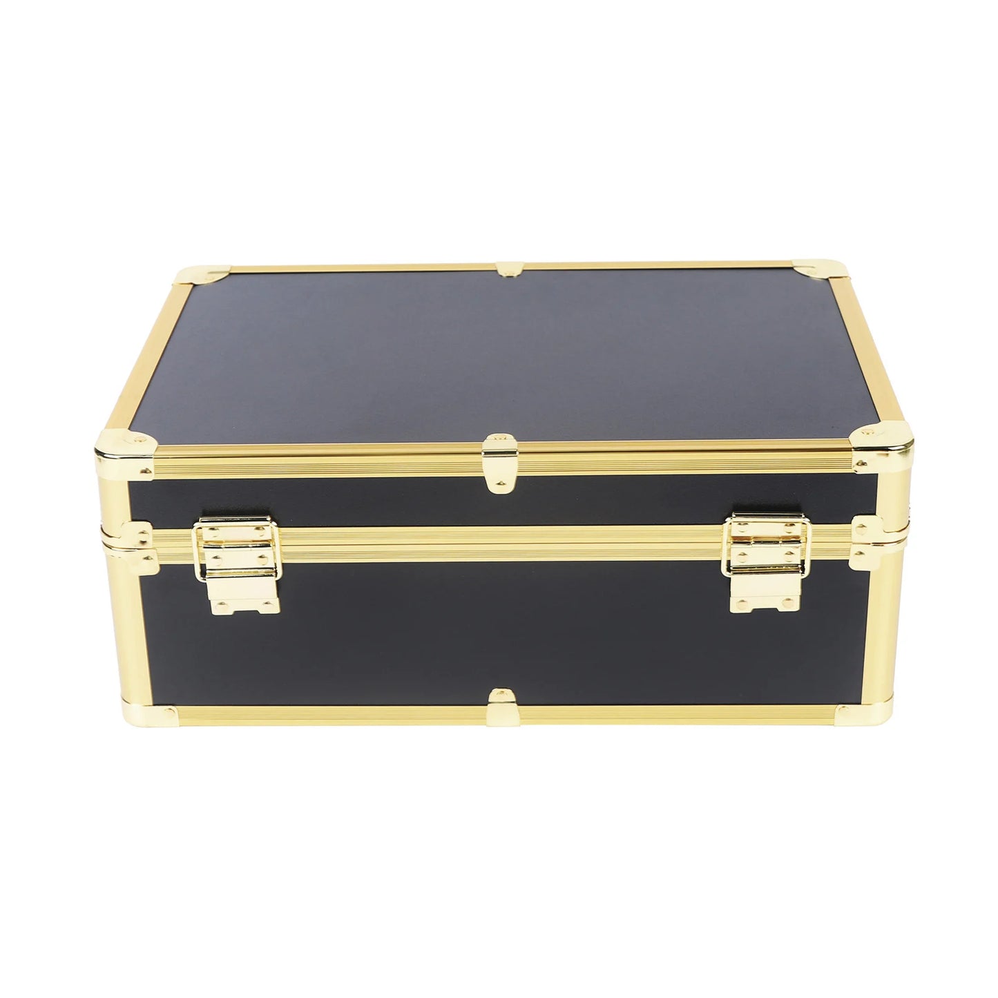 Large Hairdresser Case Gold Salon Beauty Barber Tool Kits Travel Carry Toolbox