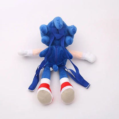 Sonic The Hedgehog Cute Plushes Backpacks Cartoon Fashion 3D Mini Women's Backpack Large Capacity Children's Kawaii Schoolbag