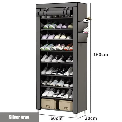 Simple shoe rack multi-layer space-saving and economical household dustproof storage shoe cabinet dormitory door simple cabinet