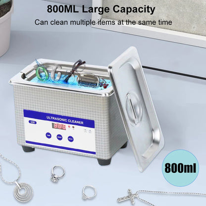 Ultrasonic Cleaner Ultrasound Glasses Jewelry Cleaner 40KHZ High Frequency Ultrasonic Washing Bath for Glasses Jewelry Cleaning