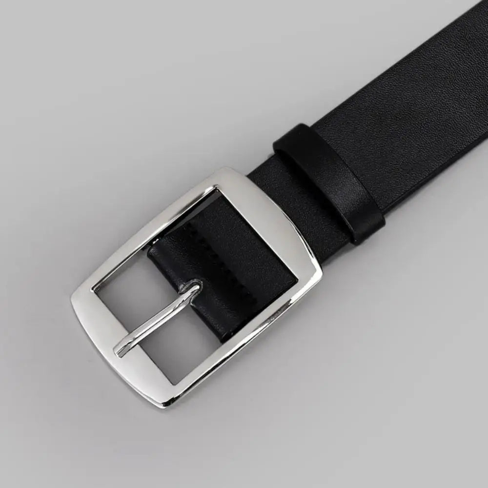 New Luxury Belt for Men PU Leather Belt Metal Pin Buckle High Quality Famous Brand Designer Waist Strap Belts for Jeans Men Belt