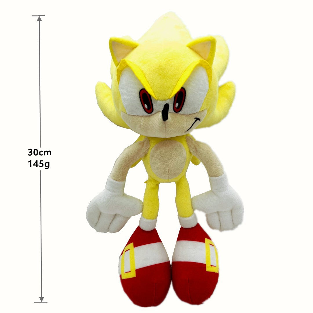 New Arrival Super Sonic Plush Toy The Hedgehog Amy Rose Knuckles Tails Cute Cartoon Soft Stuffed Doll Birthday Gift for Children