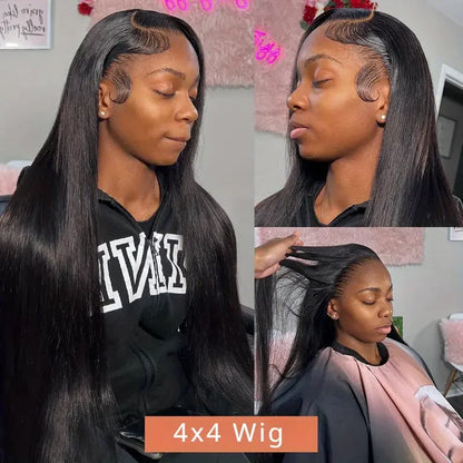 30 Inch Bone Straight 13x4 Lace Front Wigs For Women 100% Human Hair 13x6 Hd Lace Frontal Wig 4x4 Brazilian Pre Plucked Lace Wig