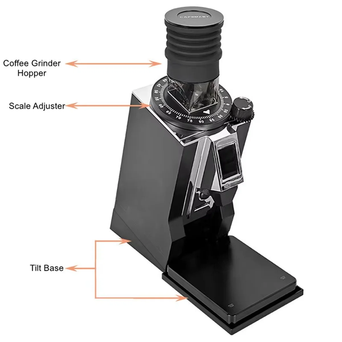 Y59ATilt Base Stand for Eureka Mignon Grinder Tilted Base with Tray,Incline Stand with Tray for Eureka