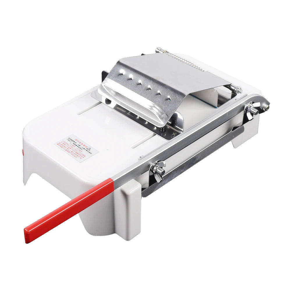 Portable Manual Slicer with Stainless Steel Blades, Kitchen Slicing Tool for Frozen Meat Hard Vegetables