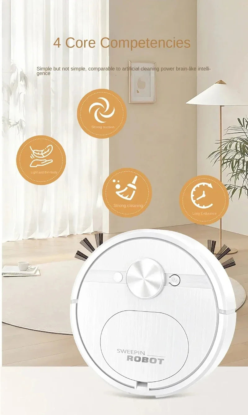 Xiaomi 3-in-1 Smart Sweeping Robot Vacuum Cleaner 4000 Pa Robot Vacuum Cleaner Suction Power Great for Pet Hair Carpets Floors