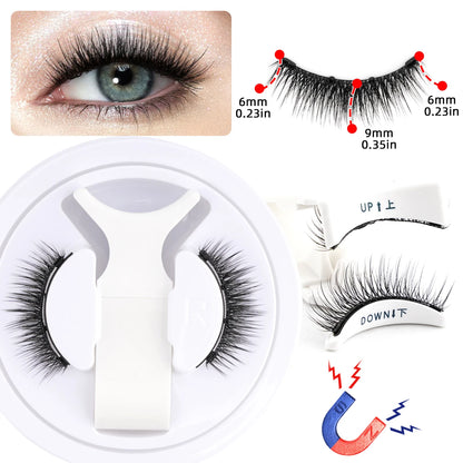 New 1 Pair Magnetic Eyelashes Set Fluffy Mink Lashes 5 Styles Reusable Magnetic Eyelash and Tweezers Kit Lash Extensions Makeup