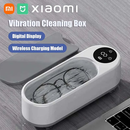 XIAOMI Ultrasonic Cleaner Portable Recharge High Frequency Vibration Digital Display Jewelry Glasses Cleaning Machines Household