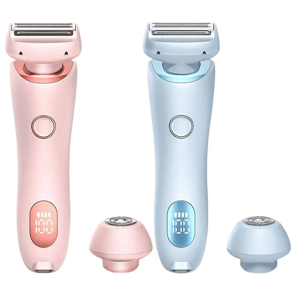 Women's Shaver Multifunctional Epilation Waterproof Body Hair Rechargeable 2 in 1 Pubic Hair Leg Hair Body Hair Trimmer