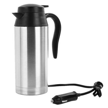 750ML Travel Electric Kettle Car Hot Kettle Car Truck Water Heater Large Capacity 12V/24V Auto Shut Off Fast Boiling ﻿