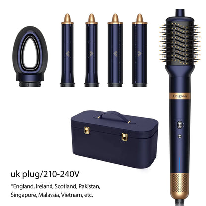 6-in-1 Multi-Styler, Negative Ion Hair Dryer&Airwrap, Powerful Hair Dryer Brush & Multi-Styler with Auto-Wrap Curlers