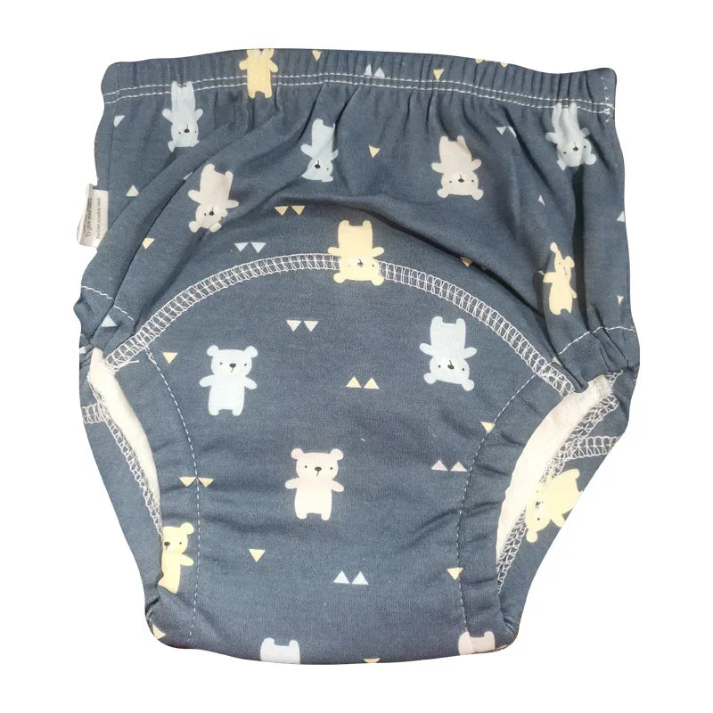 6 Layers of Waterproof and Reusable Cotton Baby Training Pants Baby Shorts Underwear Baby Diapers Diapers Underwear Diaper