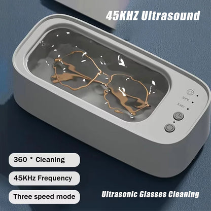 Xiaomi Ultrasonic Glasses Cleaning 45KHZ Ultrasound Jewelry Cleaner Machine High Frequency Ultrasonic Cleaning Bath For Jewelry