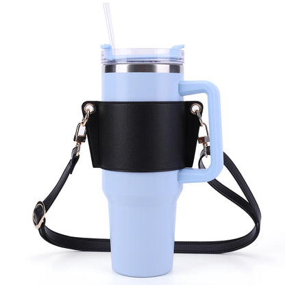 Water Bottle Carrier Water Bottle Holder Travel Essential Water Bottle Bag Carrier Cup Accessory for Stanley 30oz & 40oz Tumbler