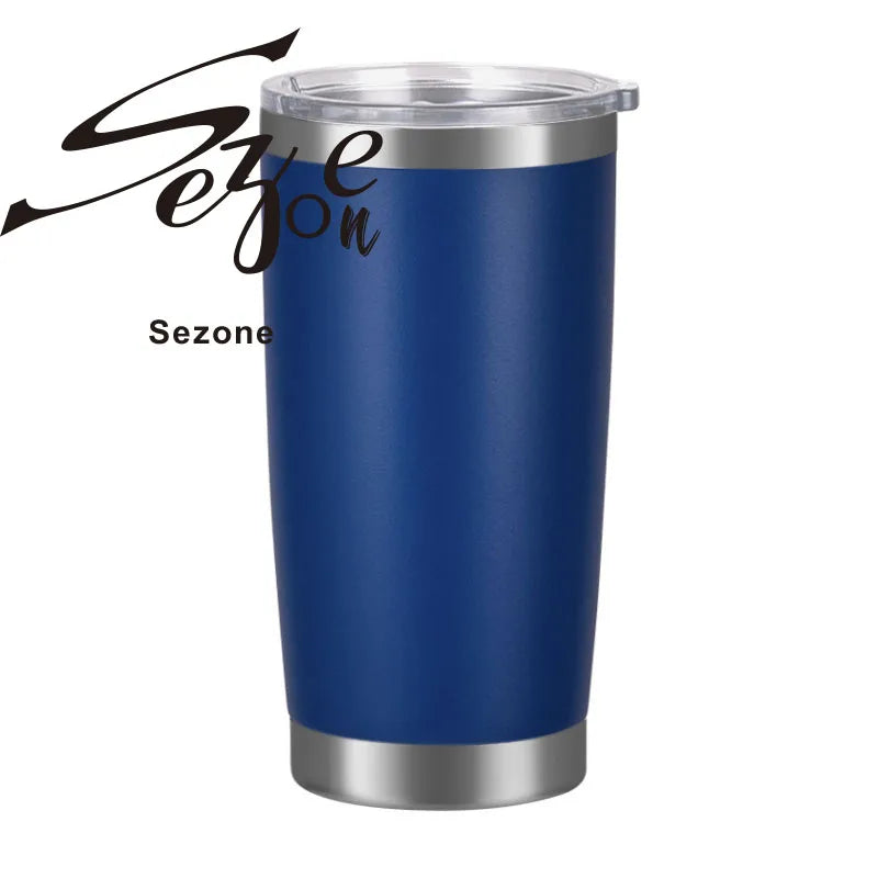 20oz Coffee Mug Thermal Cup Tumbler with Lid 304 Beer Stainless Steel Vacuum Insulated Double Wall xicaras caneca copo termico