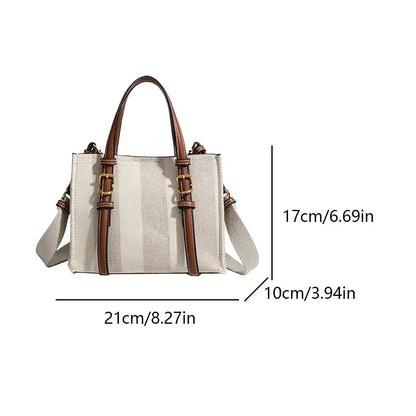 Tote Bag for Women Retro Top Handle Bag Solid Color PU Leather Fashion Crossbody Bag Large Capacity Shoulder Bag Simple Satchel