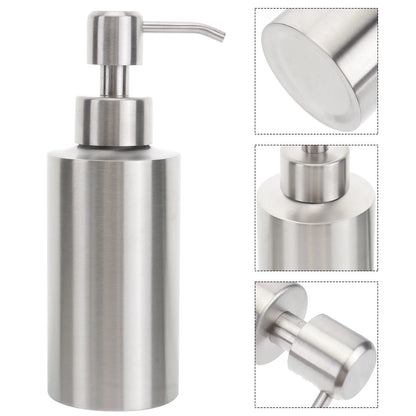 304 Stainless Lotion Dispenser Soap and Liquid Kitchen Hand Wash Pump Steel Bottle