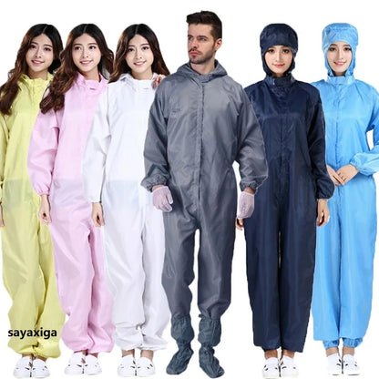 2024male Female Protective Clothing Reusable Isolation Suit Anti-static Waterproof Overall Anti-fog Workwear Спецодежда Jumpsuit