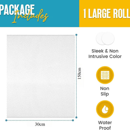 1 Roll Shelf Liner Drawer Liner for Kitchen Cabinets Non-Slip Easy Clean Kitchen Cabinet Liner, Cupboard Liner, Waterproof Mat