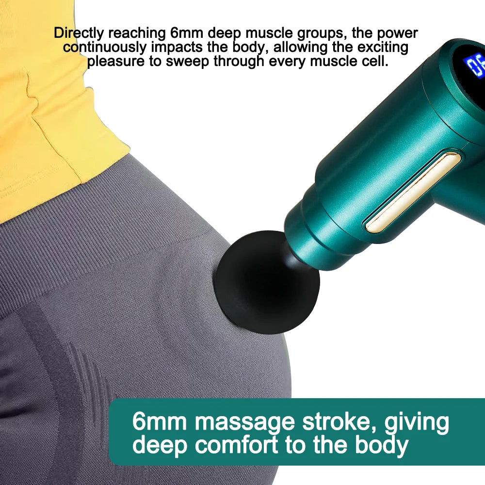 Electric Mini Muscle Massage Gun Protable Body Massager Deep Handheld Percussion Massager Body Back Sport Fitness Relaxation