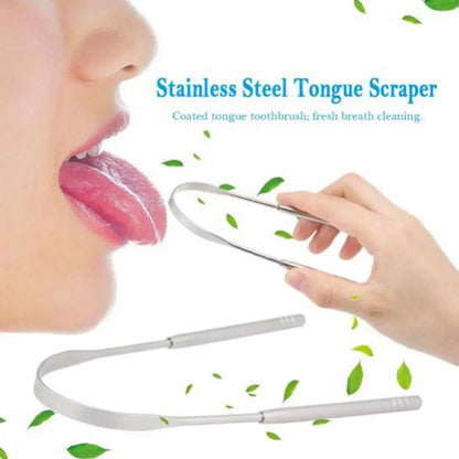 Tongue Scraper Cleaner Fresh Breath Cleaning Coated Tongue Tools Care Toothbrush Stainless Quality Hygiene High Quality