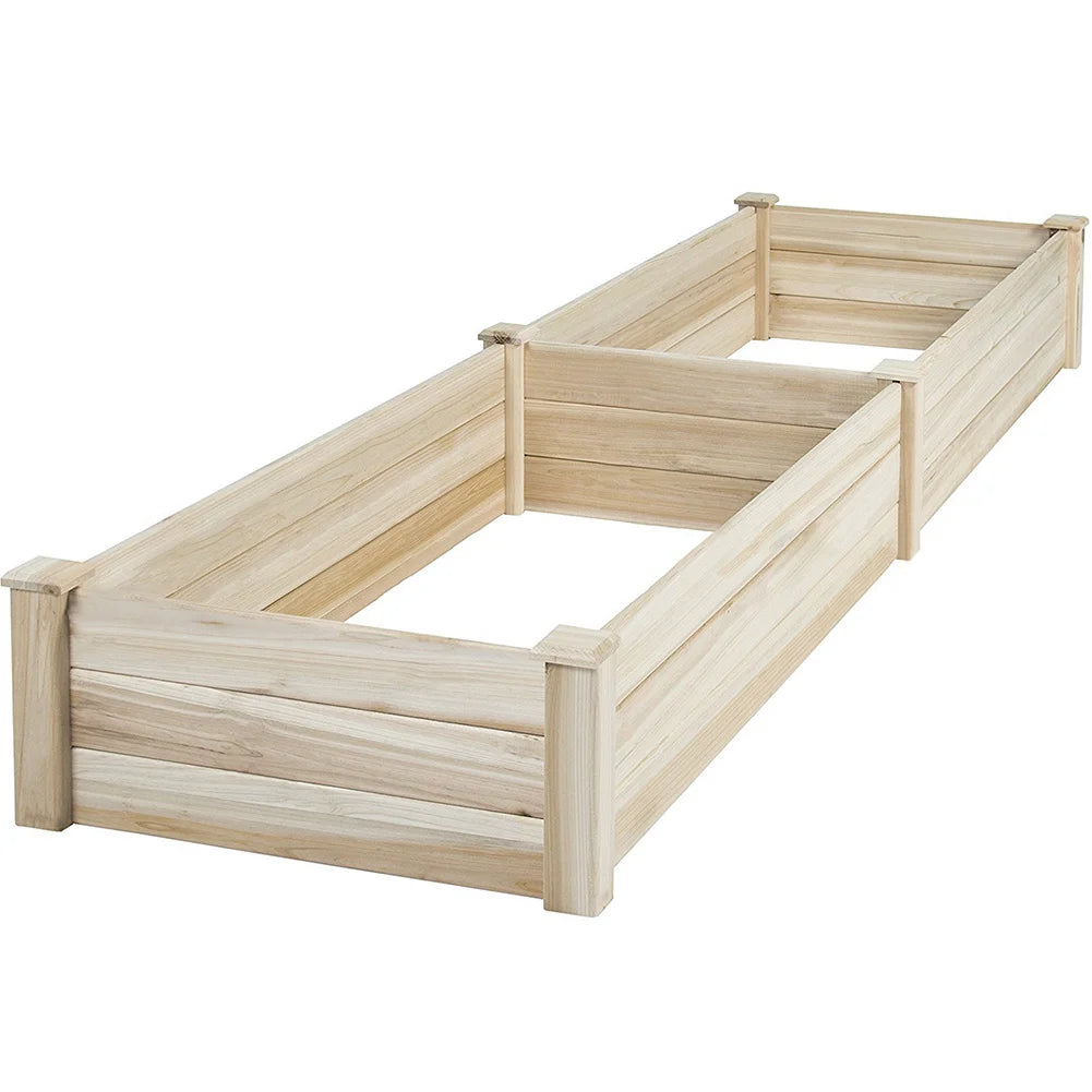 【Breeins】Raised Garden Bed Kit Outdoor Planter Box Wooden for Vegetable/Flower/Herb