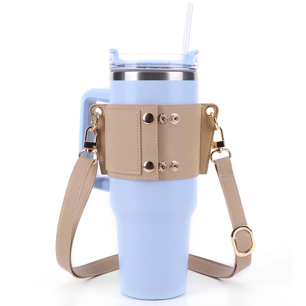 Water Bottle Carrier Water Bottle Holder Travel Essential Water Bottle Bag Carrier Cup Accessory for Stanley 30oz & 40oz Tumbler