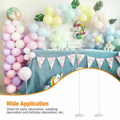 2 Set Balloon Arch Set Column Stand Base Frame Kit Wedding Birthday Party Decor~