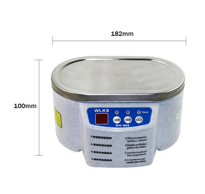 Portable Ultrasonic Cleaner Jewelry Parts Glasses Denture Teeth Circuit Board Watch Washing Machine Tub Dual Frequency Vibration