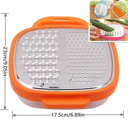 Plastic Manual Vegetable Chopper Slicer Cheese Carrot Shredder 3-in-1 Potato Grater French Fry Cutter Kitchen Fruit Accessories