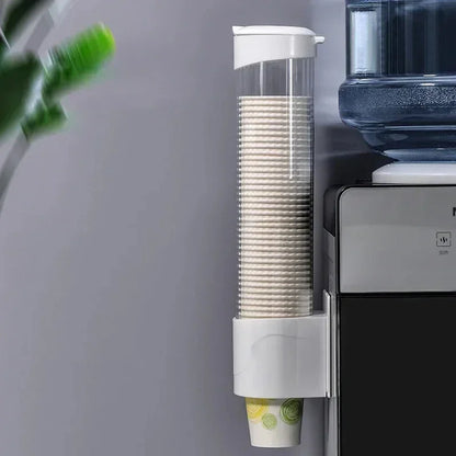 2024 New Dispenser Automatically Drop Cup Remover Disposable Cup Plastic Cup Paper Dust Storage Rack