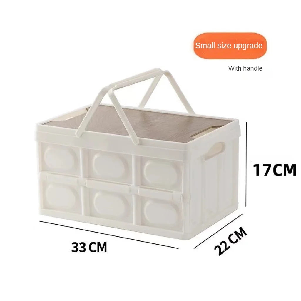 1 Outdoor Camping Storage Box With Handle, 15L Foldable Storage Box, Portable Camping And Picnic Storage Box, Car Luggage