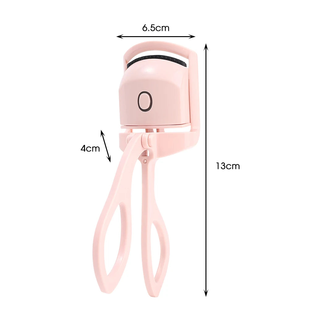 Electric Hot Eyelash Curler Temperature Control USB Charging Model Fast Heating Portable Eye Lash Perm Shaping Lasting Curling