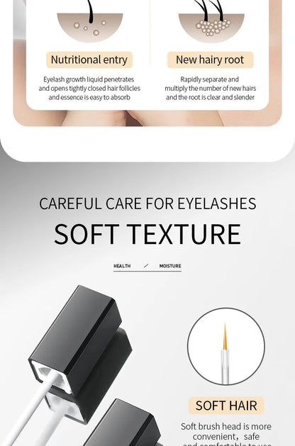 1pc Eyelash nutrition Solution thick, slender, long, nourishing and nourishing eyelash base repair natural transparent 7ml