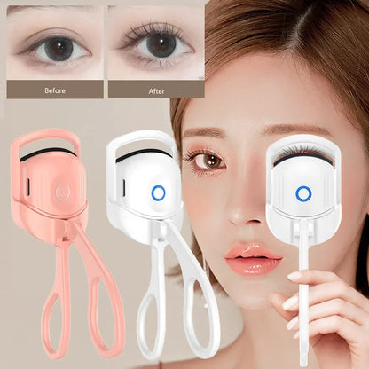 Electric Heated Eyelash Curler Eyelashes Curls Thermal Eyelash Curler USB Rechargeable Mini Long Lasting Makeup Tool Beauty Tool