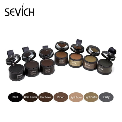 Sevich Waterproof Beard Filler Beard Hair Shadow Powder Root Cover Up Concealer Fill In Thinning Instantly Modify Fluffy Powder