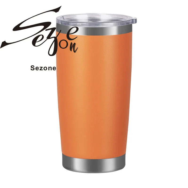 20oz Coffee Mug Thermal Cup Tumbler with Lid 304 Beer Stainless Steel Vacuum Insulated Double Wall xicaras caneca copo termico