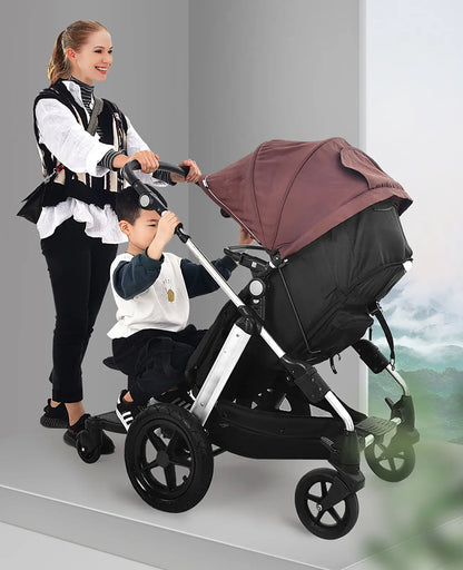 Universal Baby Infant Stroller Board 2 In1 Stroller Ride Buggy Board Wheeled Board Seat Pedal Stroller Board