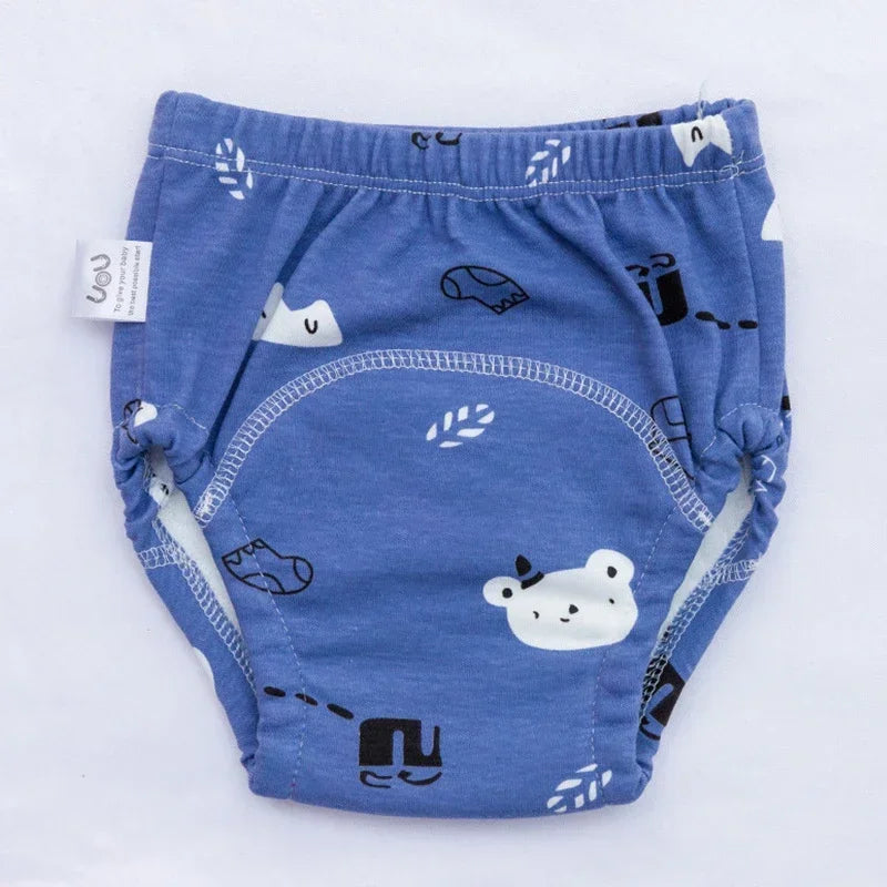 6 Layers of Waterproof and Reusable Cotton Baby Training Pants Baby Shorts Underwear Baby Diapers Diapers Underwear Diaper