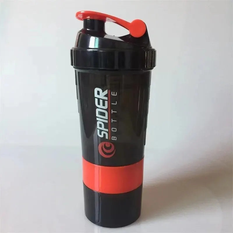 3 Layer Shake Cup Protein Powder Stirring Cup Fitness Sports Milk Shake Cup Gift Large Capacity Body-Building Exercise Bottle