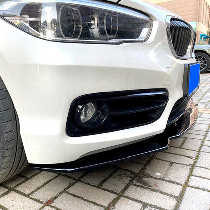 For BMW 1 Series F20 F21 116i 118i 120i 2015-2019 Regular Bumper Model Gloss Black Front Spoiler Lip Car Lower Splitter Blade