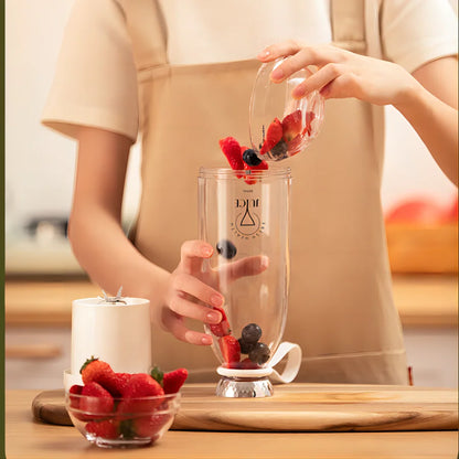 Portable juicer Fresh Juice Bottle Blender Plus 500ml Wireless Fruit Mixers 6 Blades 2400mAh Food Milkshake Ice Crush Cup