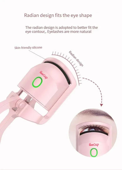 Beechip Hot Curling Electric Eyelash Curler Charging Double Temperature Eyelash Curler Lasting Temperature Control Portable