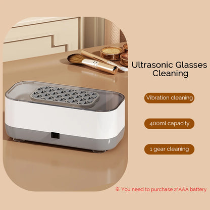 Ultrasonic Glasses Cleaning Ultrasound Jewelry Cleaner Machine High Frequency Ultrasonic Cleaning Bath For Jewelry Makeup Brush